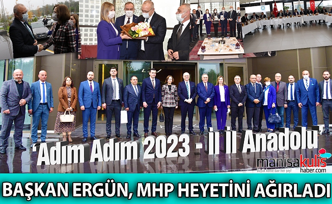 MHP heyeti Başkan Ergün ile buluştu