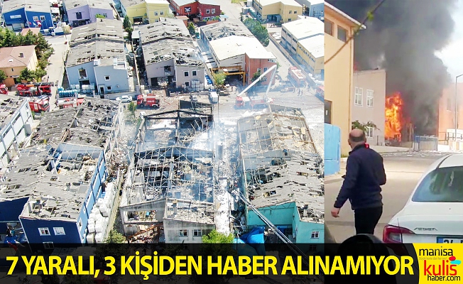 İstanbul'da fabrikada büyük patlama!