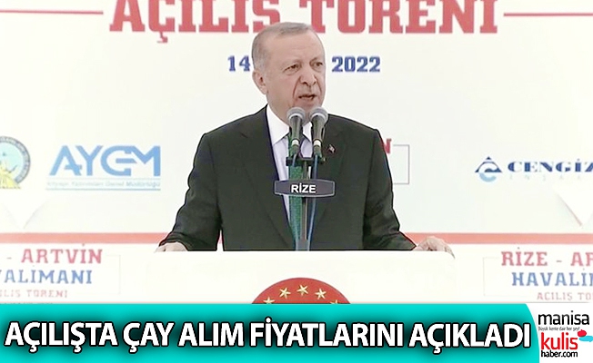 Cumhurbaşkanı Erdoğan Rize - Artvin Havalimanı'nı açtı