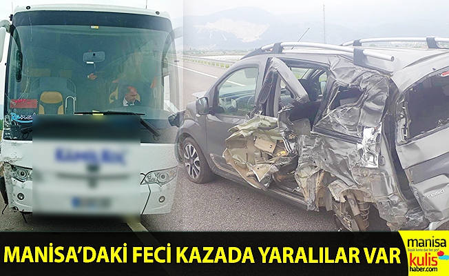 Manisa'da yolcu otobüsü kaza yaptı!